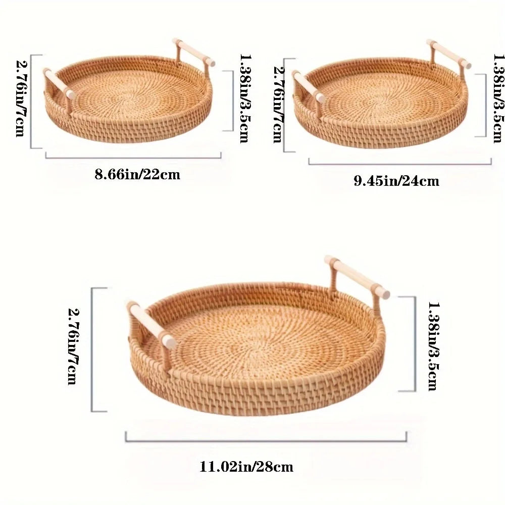 Handwoven Rattan Storage Basket