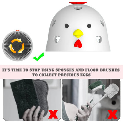 Silicone Egg Cleaning Brush for Chicken and Duck Eggs, Reusable Egg Washing Tool
