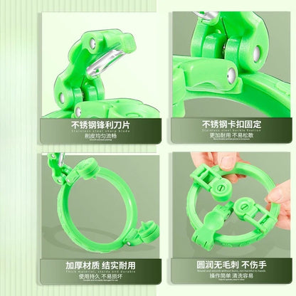 Handheld Rotary Apple Peeler and Spiral Slicer, Manual Fruit Peeler and Corer
