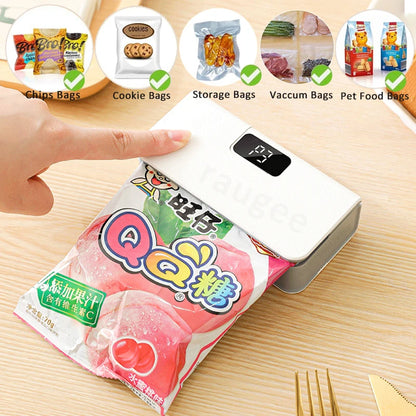 Mini 2-in-1 Heat Bag Sealer and Cutter, Rechargeable Portable Food Bag Sealing Machine