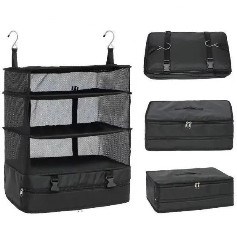 Hanging Travel Clothes Organizer, Garment Storage Bag for Clothes, Underwear and Accessories