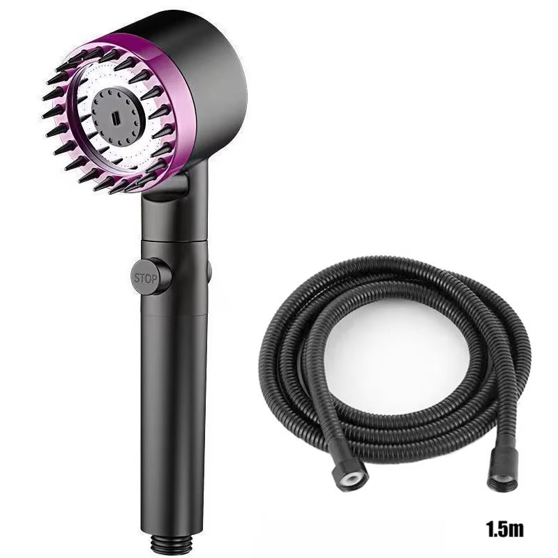 Filtered Shower Head with 3 Spray Modes and Massage Function, Bathroom Shower Head