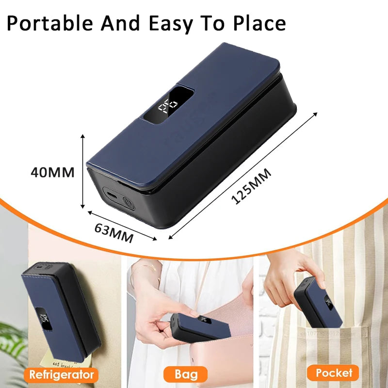 Mini 2-in-1 Heat Bag Sealer and Cutter, Rechargeable Portable Food Bag Sealing Machine