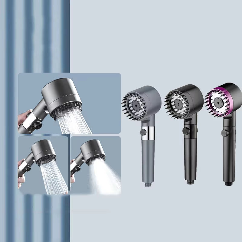 Filtered Shower Head with 3 Spray Modes and Massage Function, Bathroom Shower Head