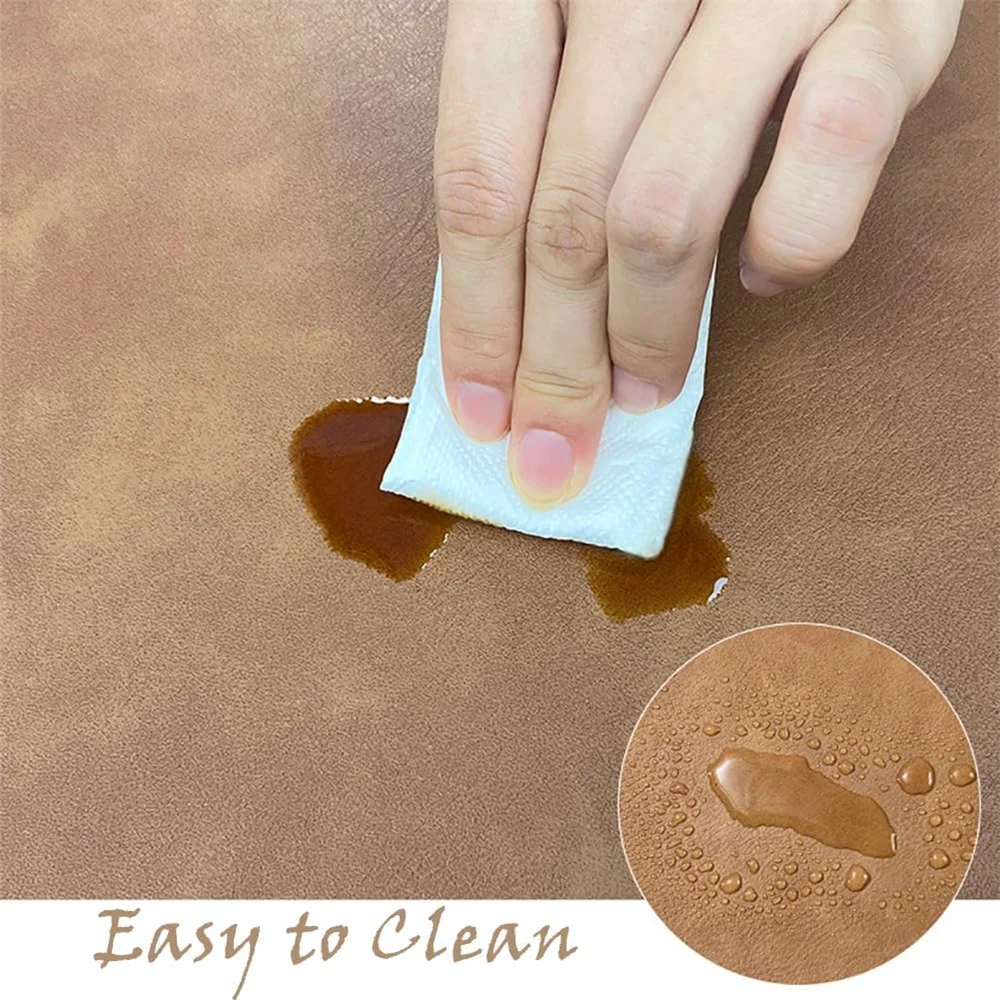 Round Faux Leather Placemats