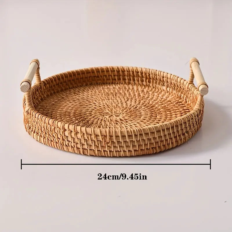 Handwoven Rattan Storage Basket