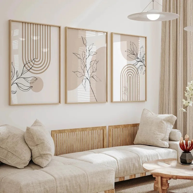 Boho Botanical Wall Art Prints