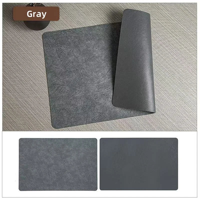 Faux Leather Dining Placemats Set