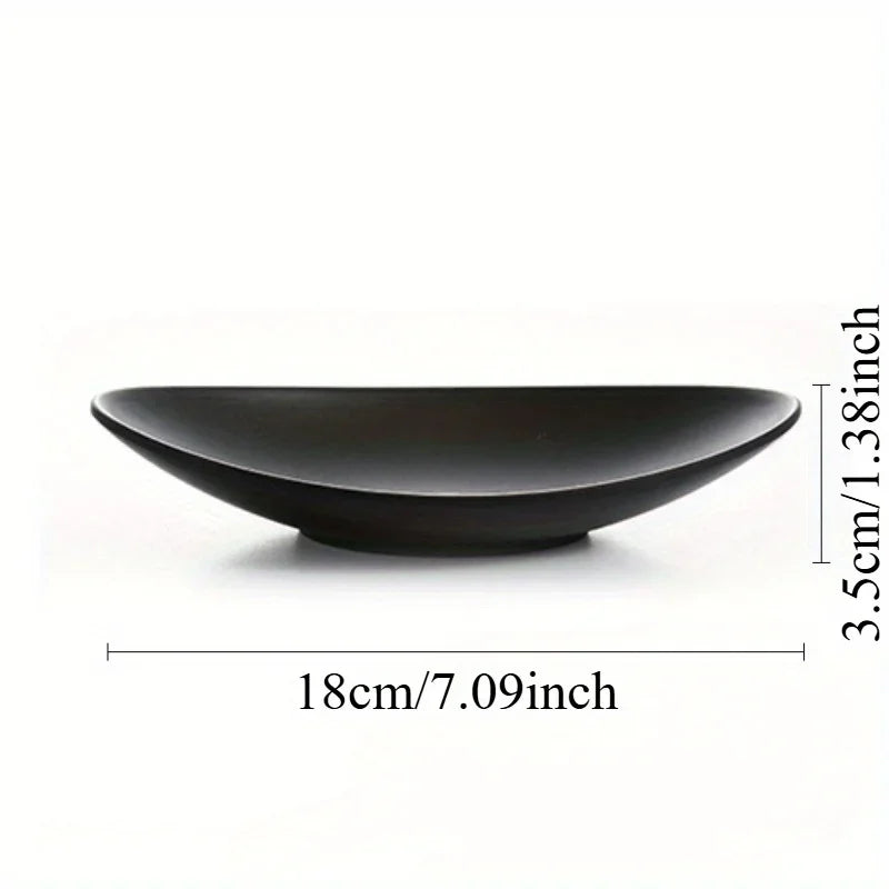 Oval Black Jewelry & Key Tray