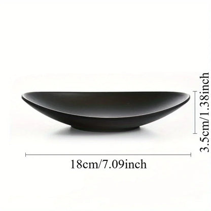 Oval Black Jewelry & Key Tray