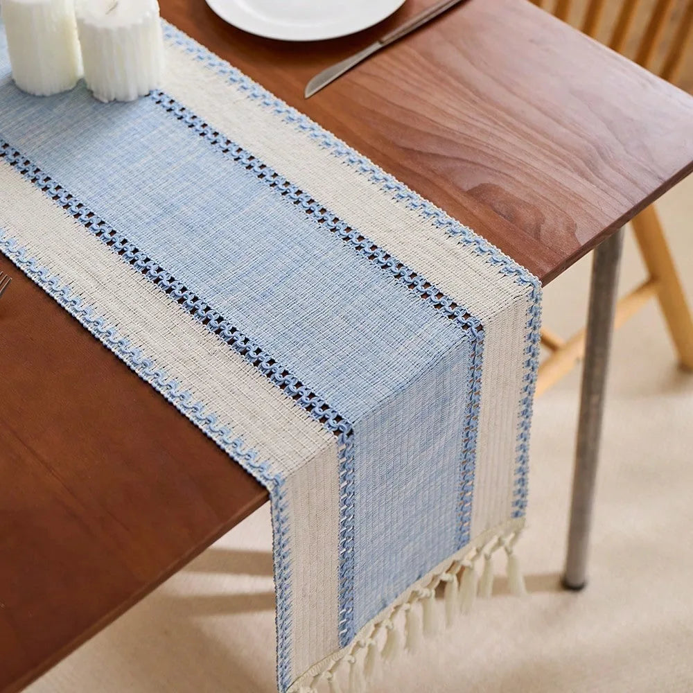 Boho Striped Table Runner