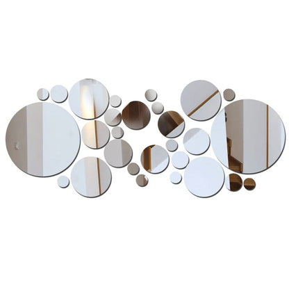 3D Acrylic Mirror Wall Stickers Set