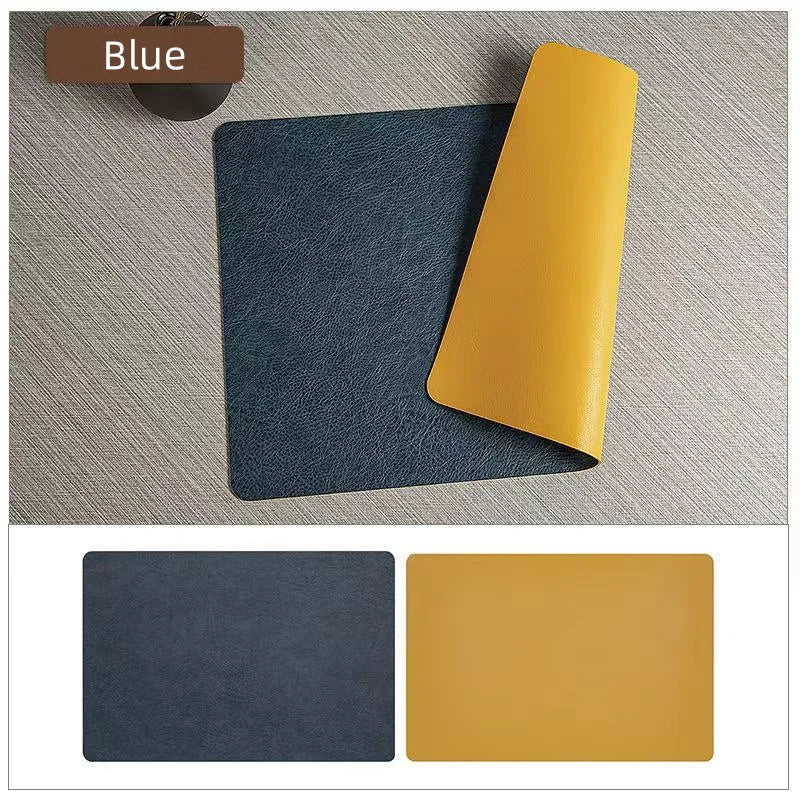 Faux Leather Dining Placemats Set