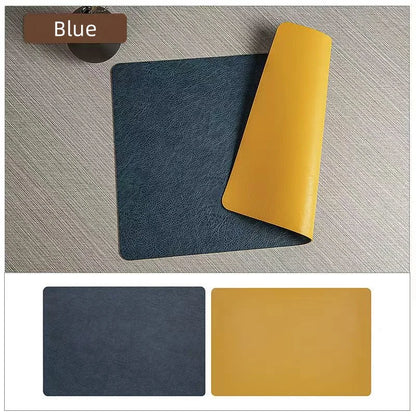 Faux Leather Dining Placemats Set