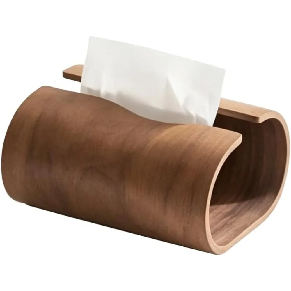 Natural Wood Tissue Box Holder
