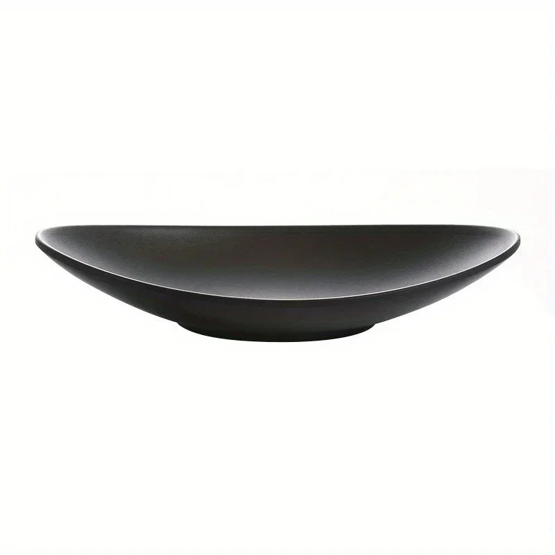 Oval Black Jewelry & Key Tray