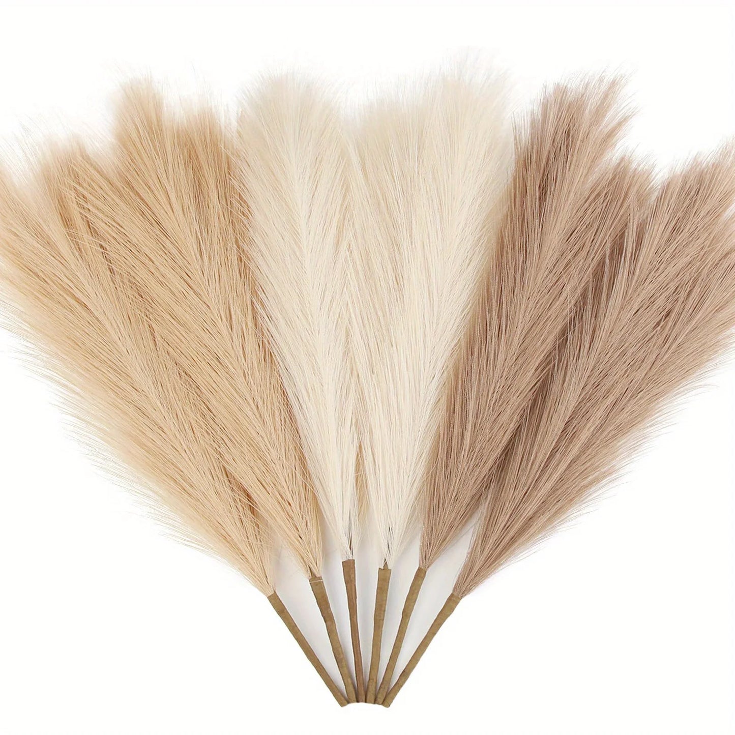 Artificial Pampas Grass Stems, 6pc