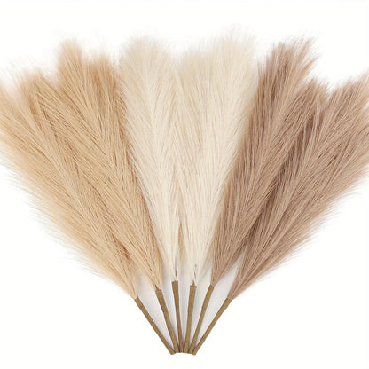 Artificial Pampas Grass Stems, 6pc