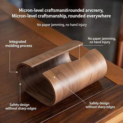 Natural Wood Tissue Box Holder