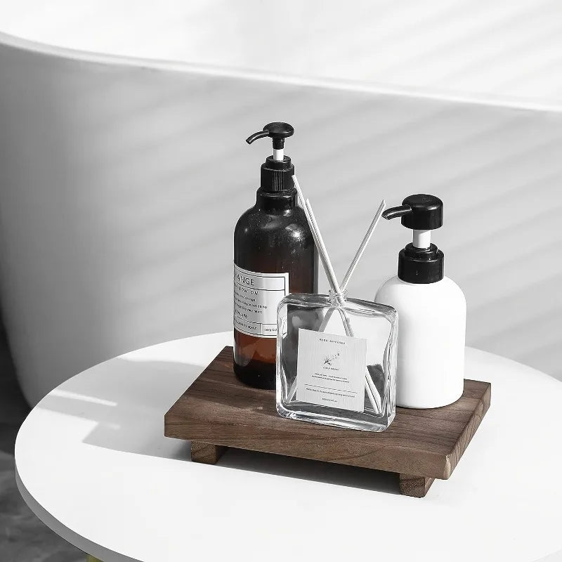 Wooden Bathroom Pedestal Tray