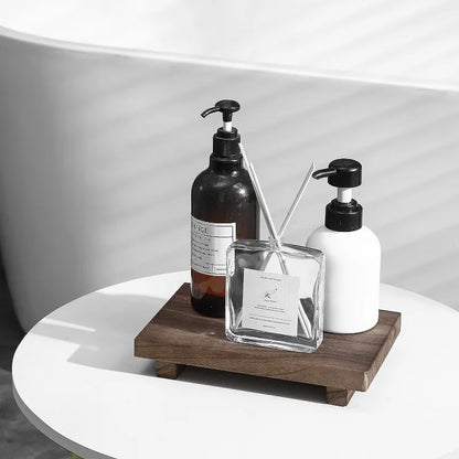Wooden Bathroom Pedestal Tray