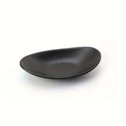 Oval Black Jewelry & Key Tray