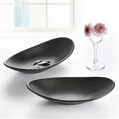 Oval Black Jewelry & Key Tray