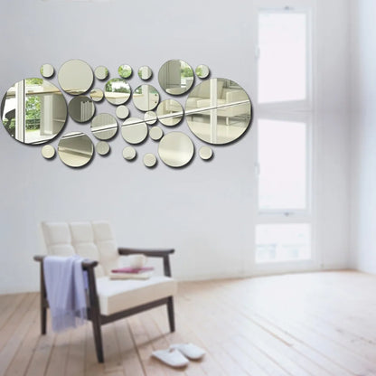 3D Acrylic Mirror Wall Stickers Set