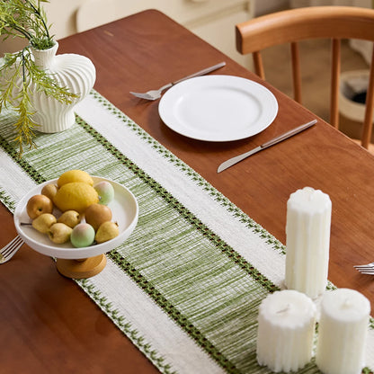Boho Striped Table Runner