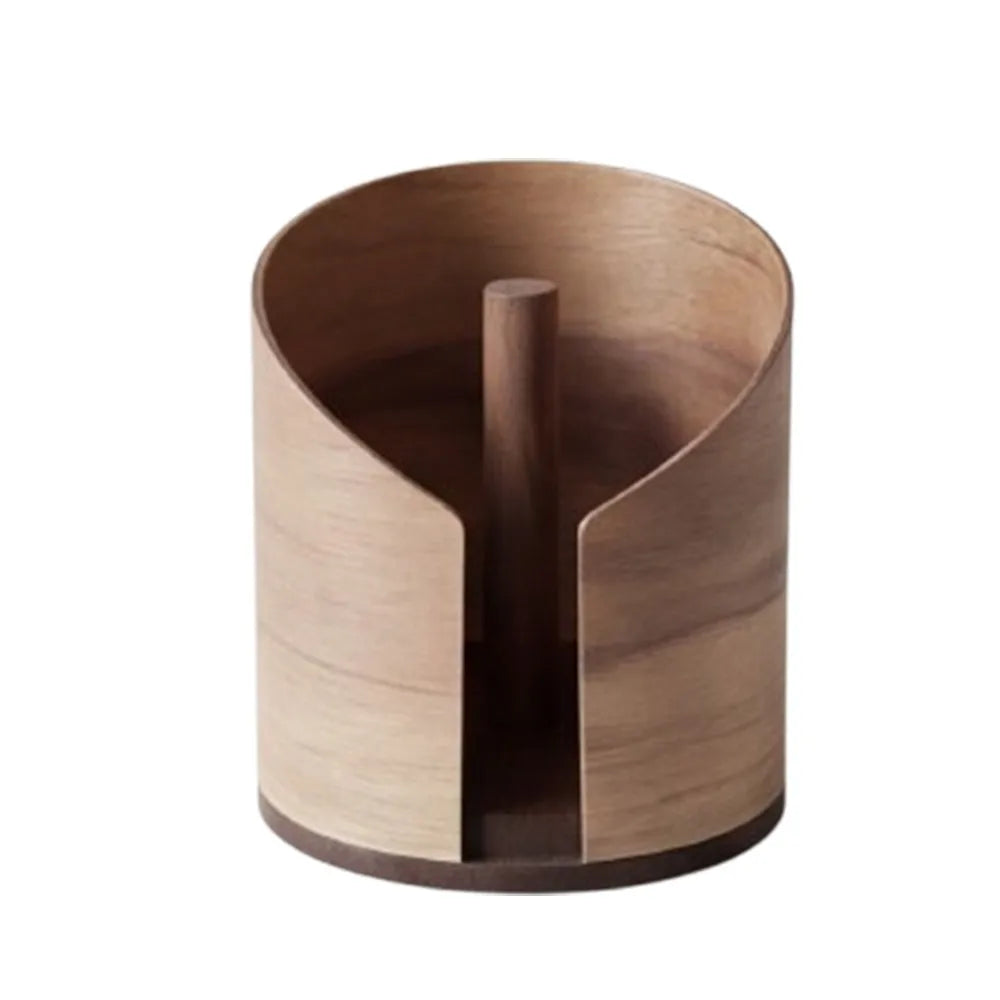 Wooden Paper Towel Holder, Anti-Slip Base