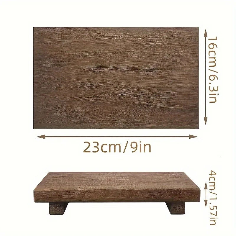 Wooden Bathroom Pedestal Tray