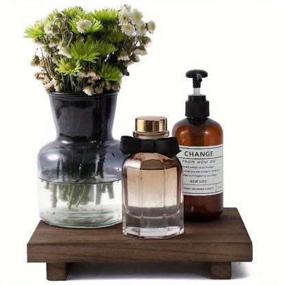 Wooden Bathroom Pedestal Tray