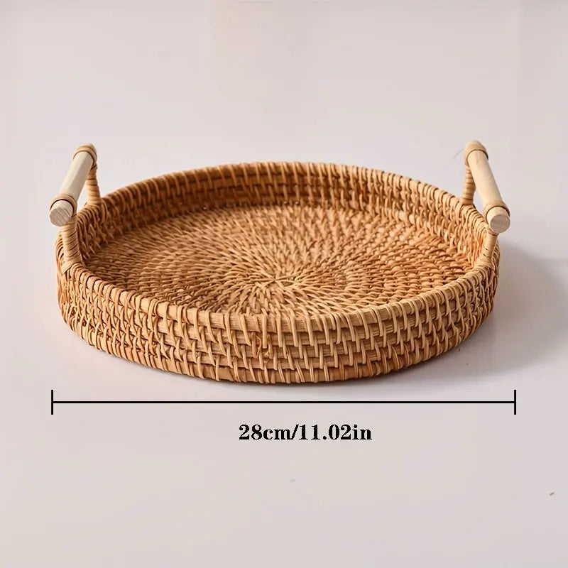 Handwoven Rattan Storage Basket