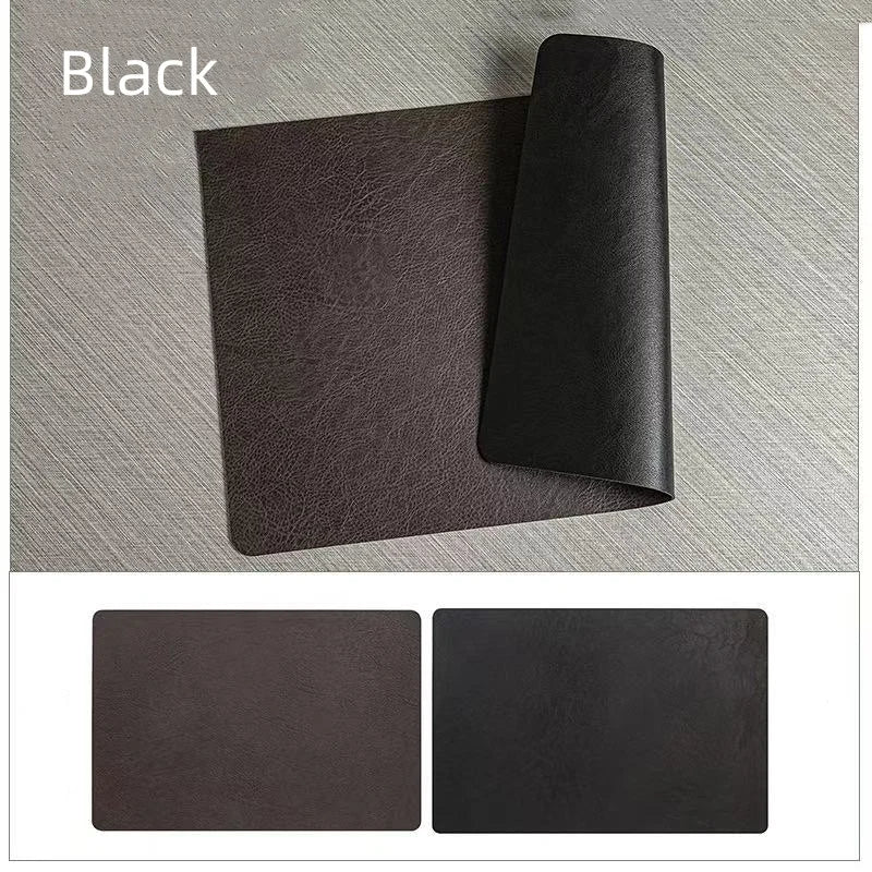 Faux Leather Dining Placemats Set