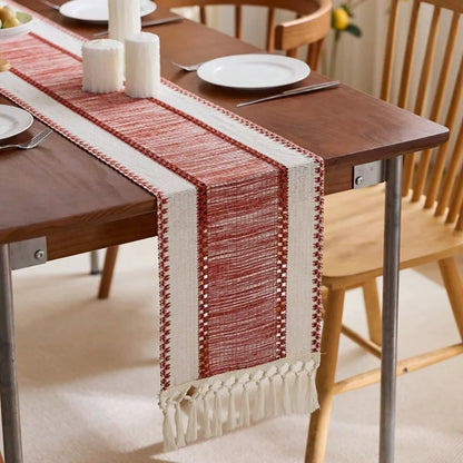 Boho Striped Table Runner