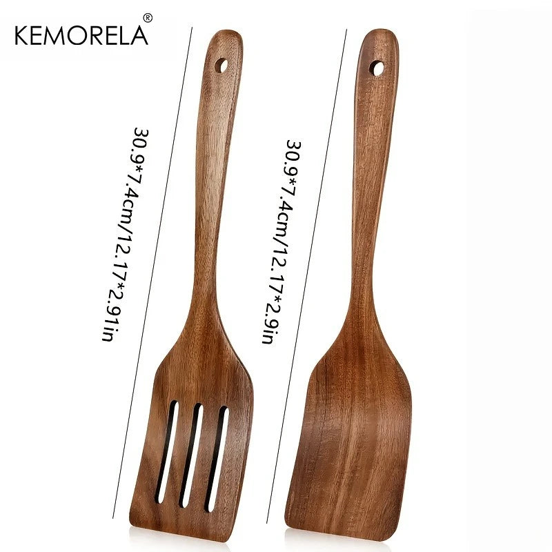 Wooden Baking Spatula Set of 2