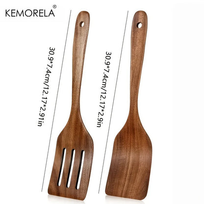 Wooden Baking Spatula Set of 2