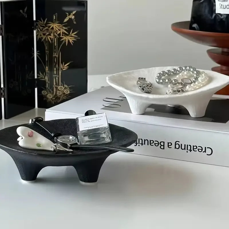 Ceramic Three-Legged Jewelry Tray