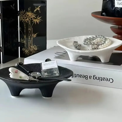 Ceramic Three-Legged Jewelry Tray