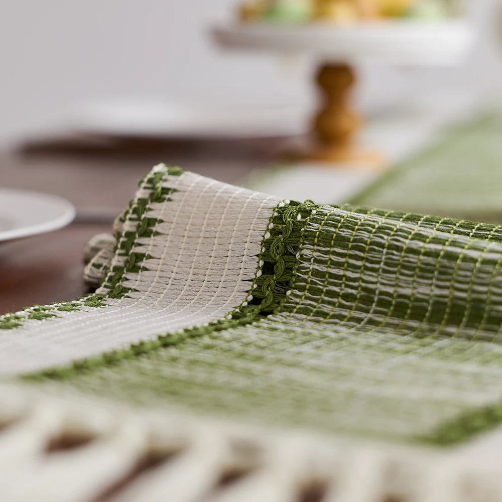 Boho Striped Table Runner