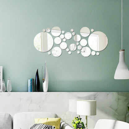 3D Acrylic Mirror Wall Stickers Set