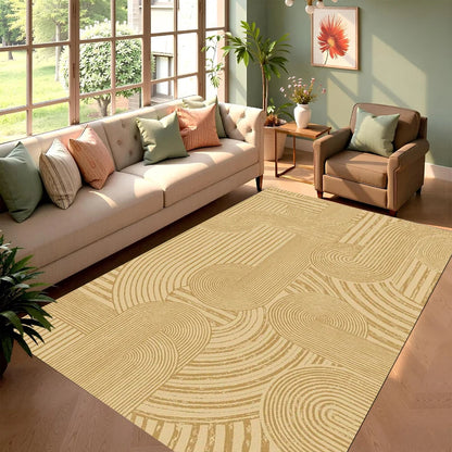 Boho Geometric Striped Area Rug