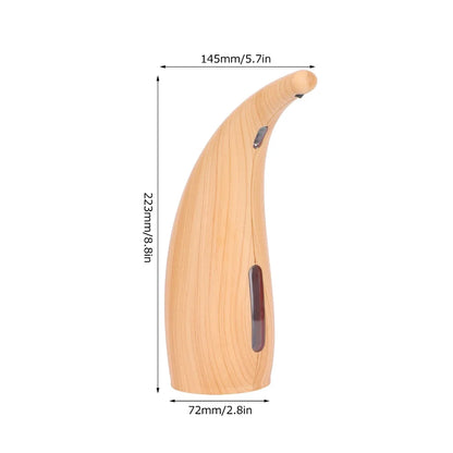 Automatic Sensor Soap Dispenser, Wood Grain