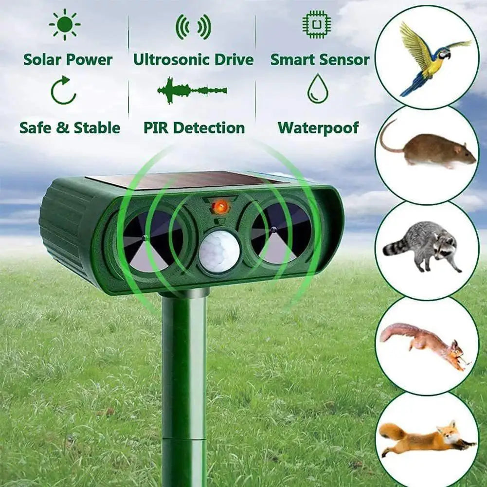Solar Ultrasonic Cat & Dog Repellent