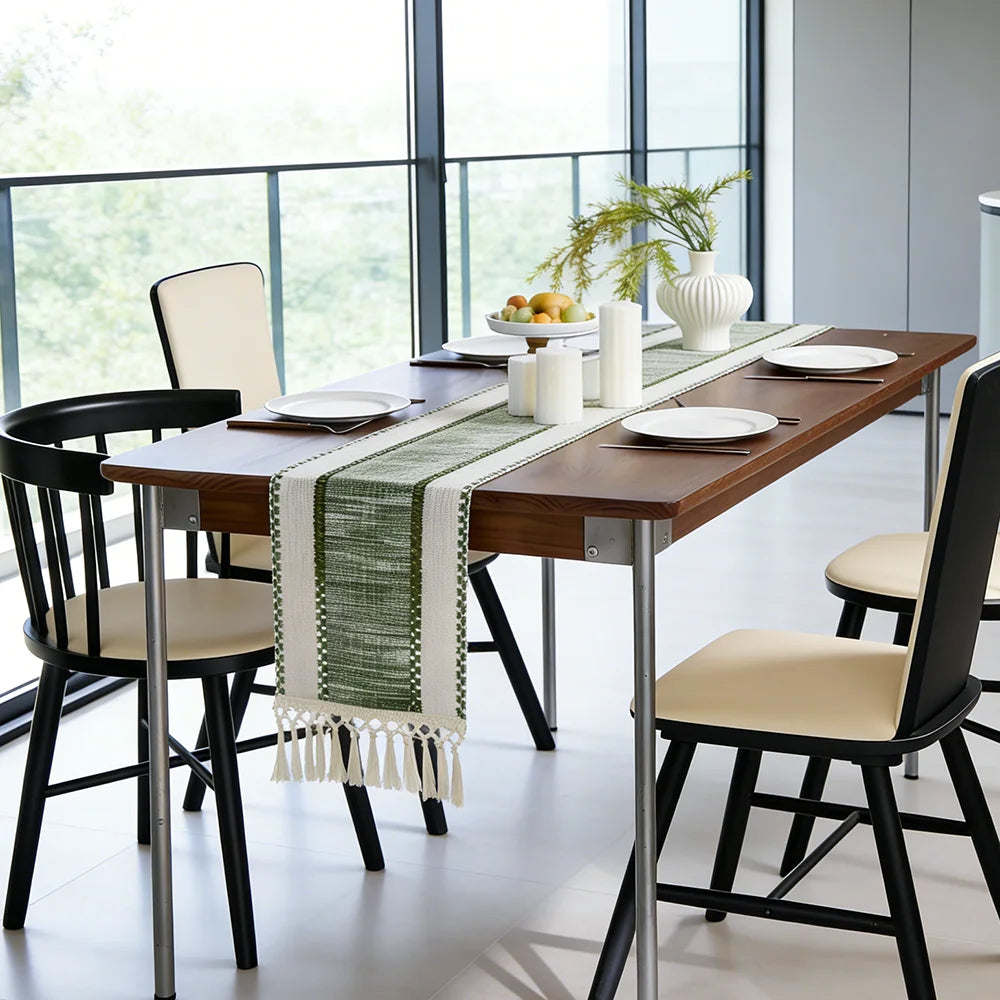 Boho Striped Table Runner