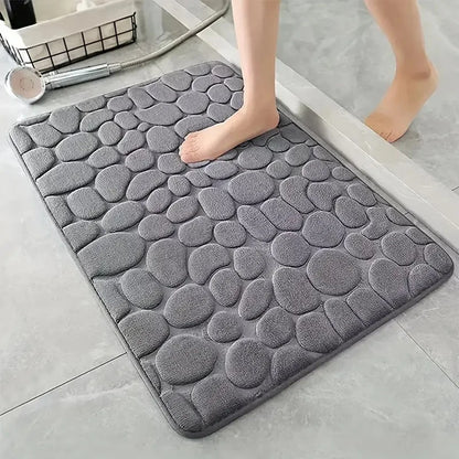 3D Cobblestone Non-Slip Bath Mat