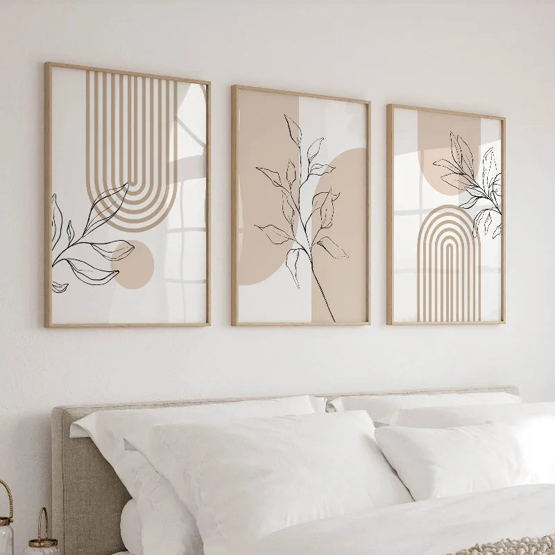 Boho Botanical Wall Art Prints