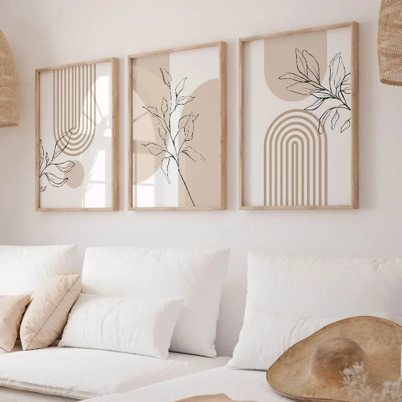 Boho Botanical Wall Art Prints