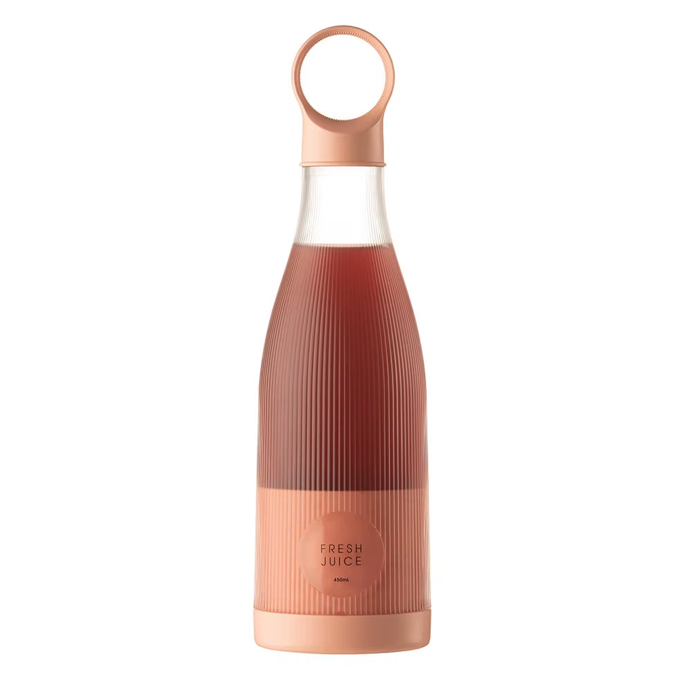 350 ml Portable Electric Blender, Rechargeable Mini Fruit Juicer with 4 Blades