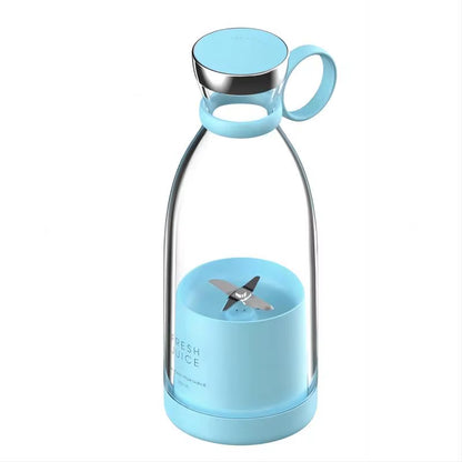 350 ml Portable Electric Blender, Rechargeable Mini Fruit Juicer with 4 Blades